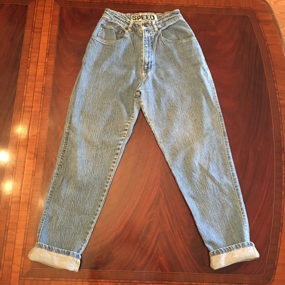 Vintage Denim - VINTAGE Speed High Waisted Mom Jeans